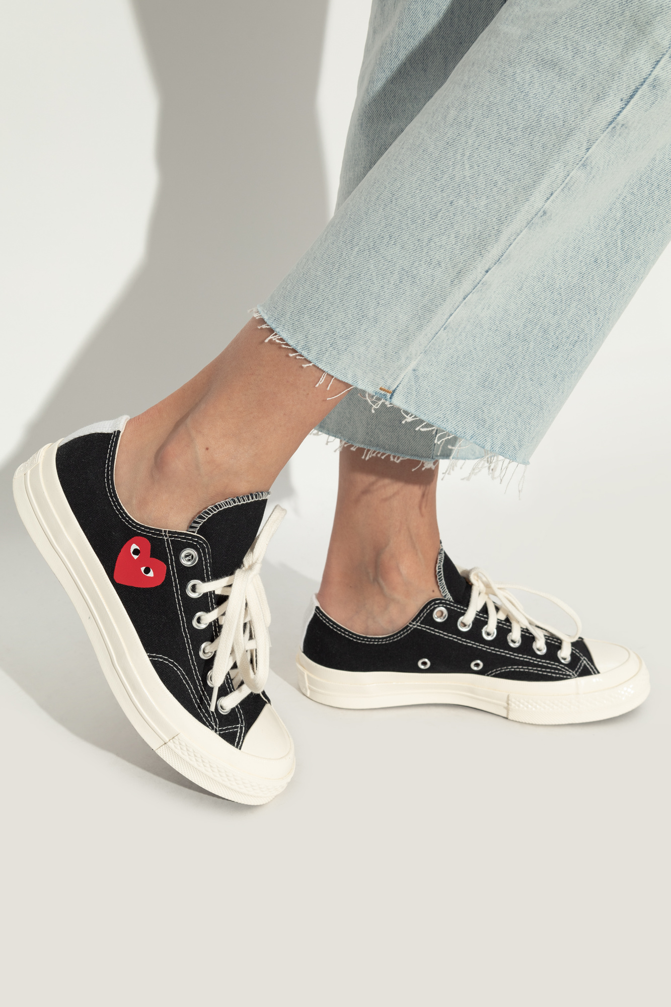 Comme des garcons converse womens black hotsell